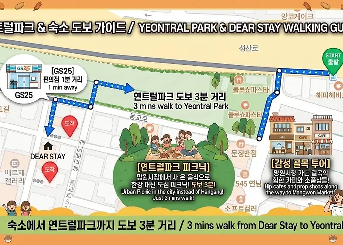 New Hongdae Yeonnam Cozy 2br 5min Airport Bus Villa *